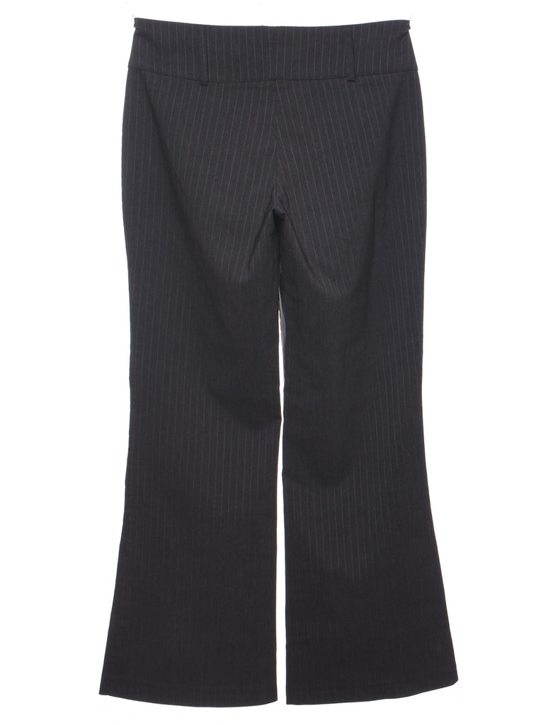 Pinstriped Y2K Flared Leg Trousers - W31 L31