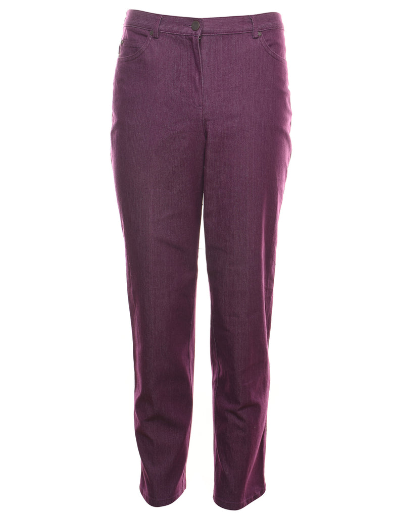 Plum Denim Casual Trousers - W30 L32