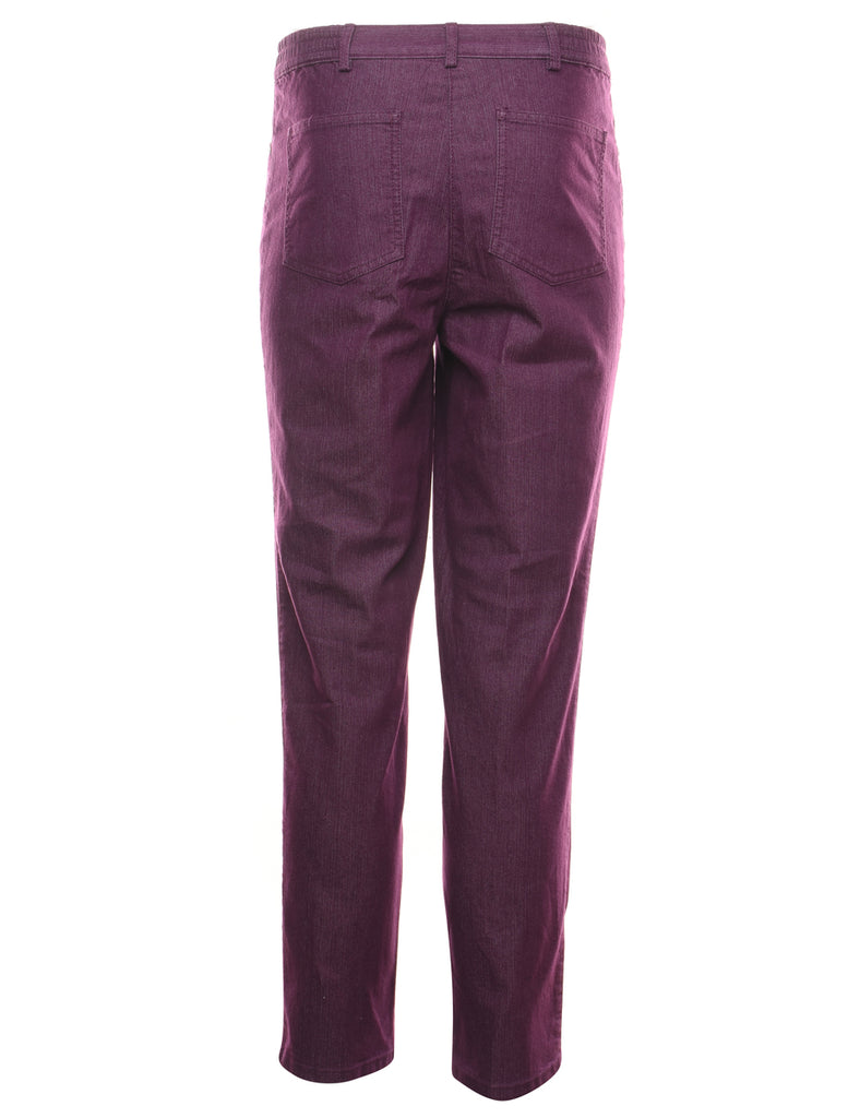 Plum Denim Casual Trousers - W30 L32