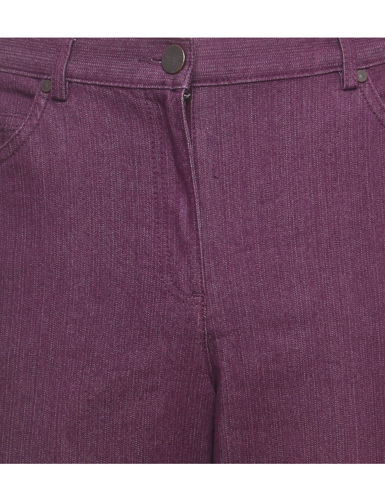 Plum Denim Casual Trousers - W30 L32