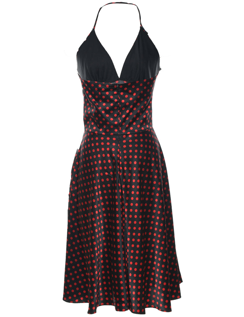 Polka Dot Evening Dress - XS