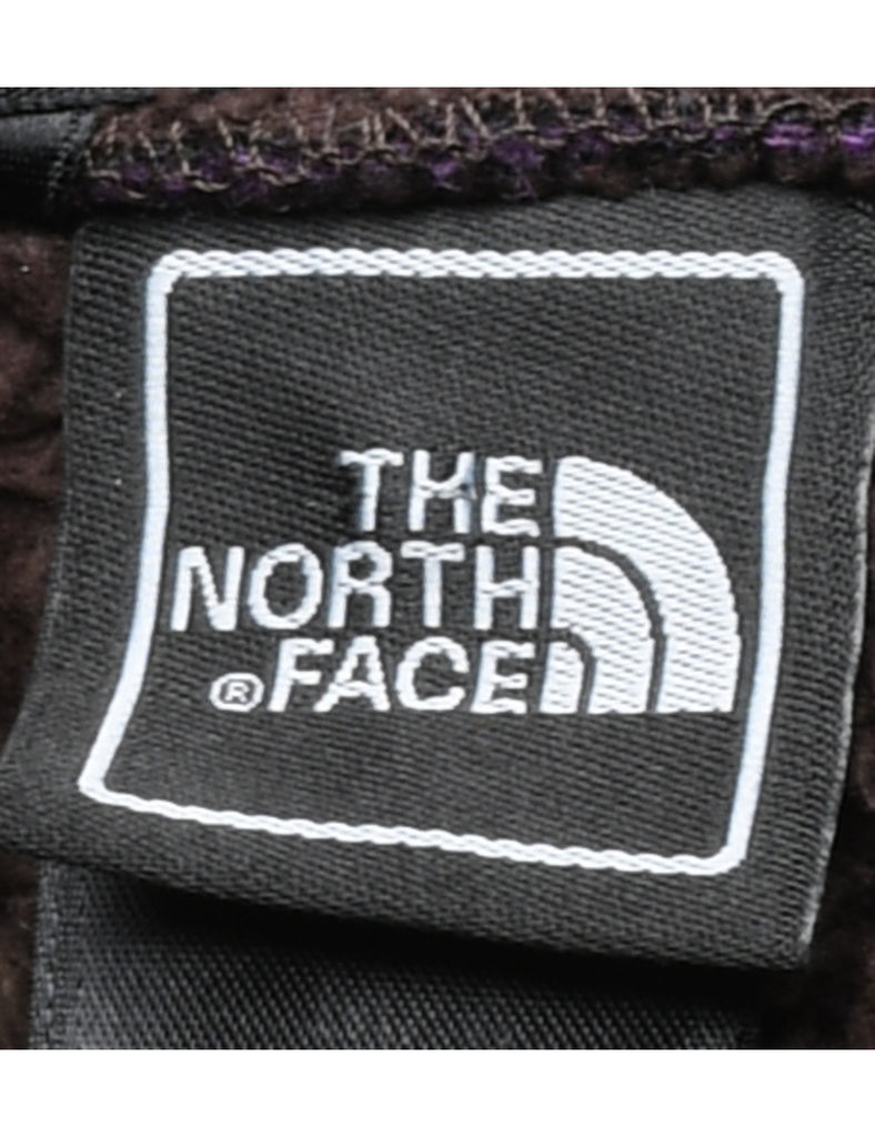 Purple & Black Contrast The North Face Fleece - M