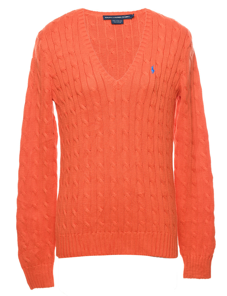 Ralph Lauren Orange Jumper - L