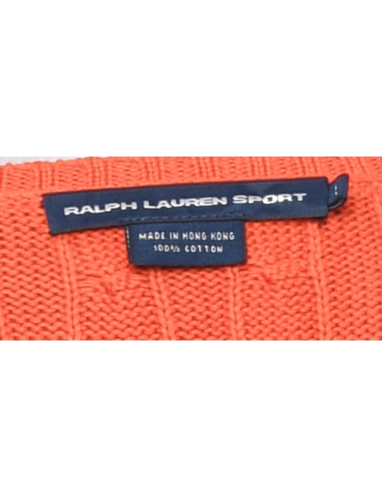 Ralph Lauren Orange Jumper - L