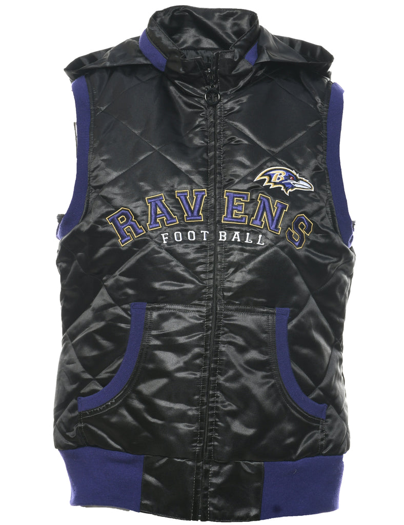 Ravens Hooded NFL Ski Vest - M