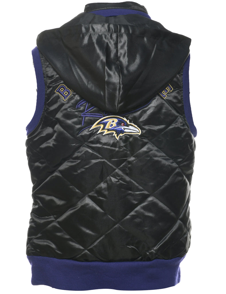 Ravens Hooded NFL Ski Vest - M