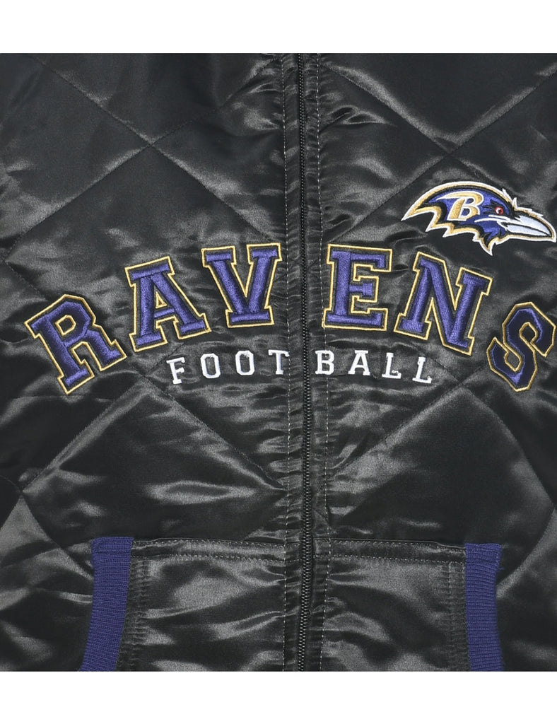 Ravens Hooded NFL Ski Vest - M