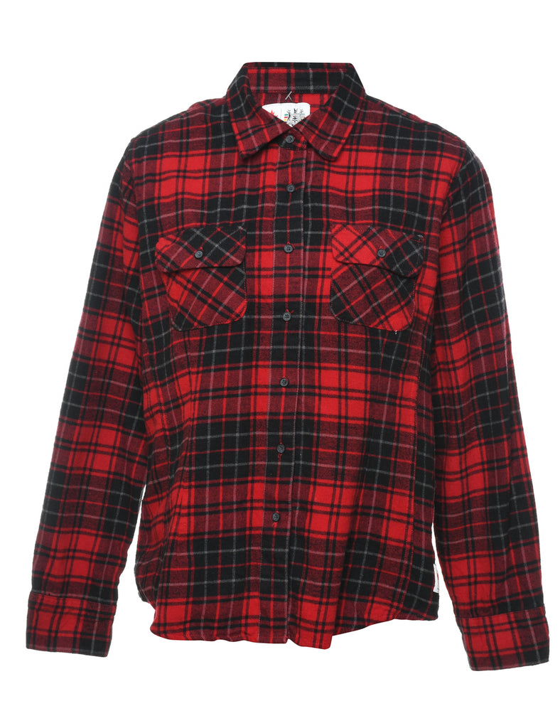 Red & Black Checked Shirt - L