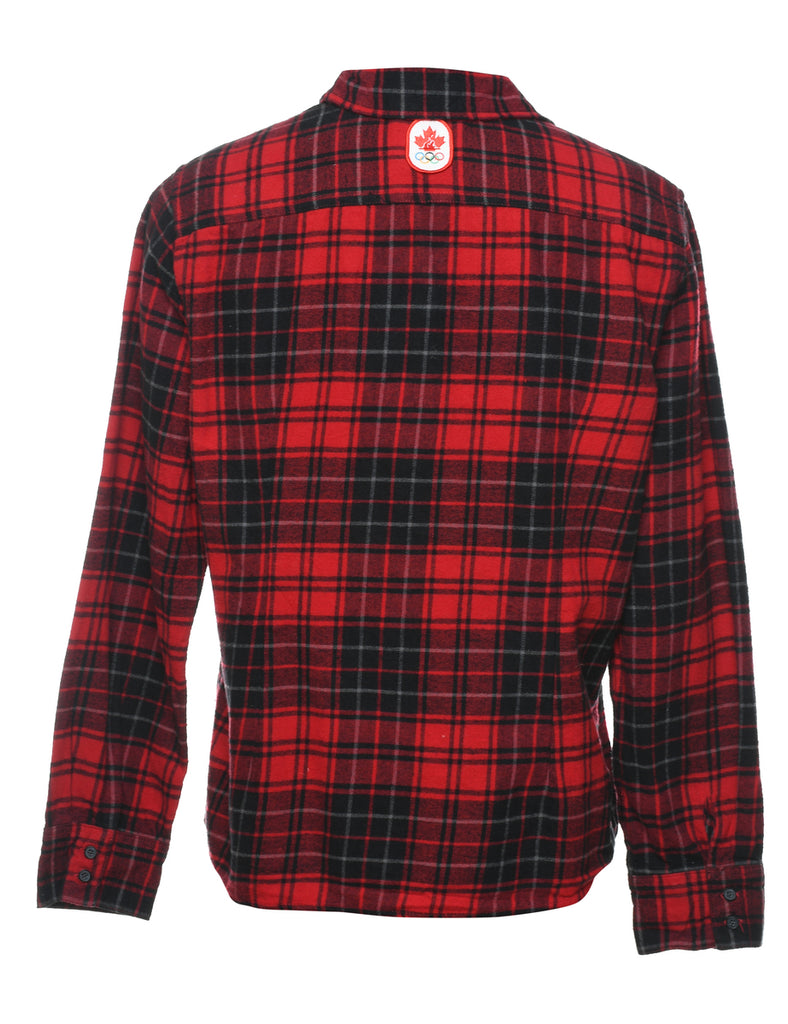 Red & Black Checked Shirt - L