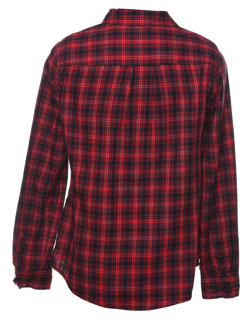 Red & Black Checked Shirt - S