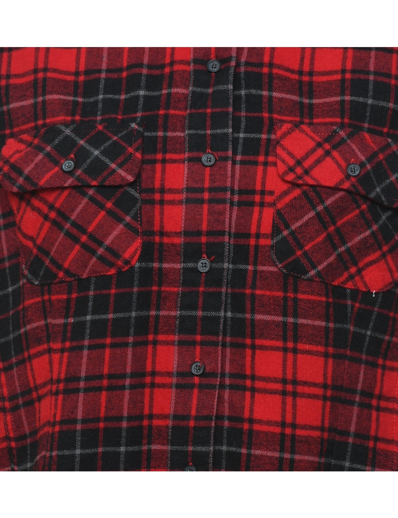 Red & Black Checked Shirt - L