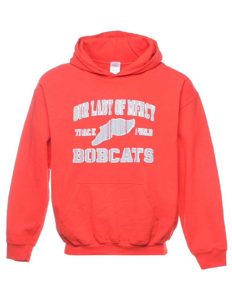 Red Bobcats Hoodie - L