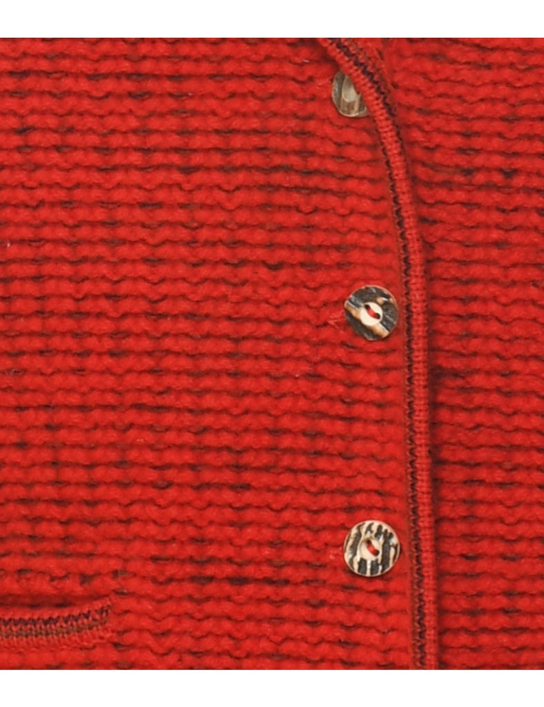 Red Cardigan - M