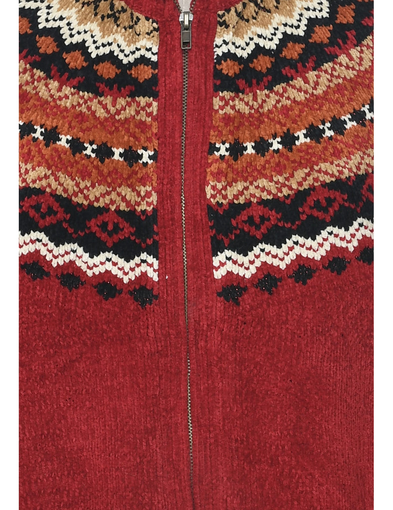 Red Cardigan - XL