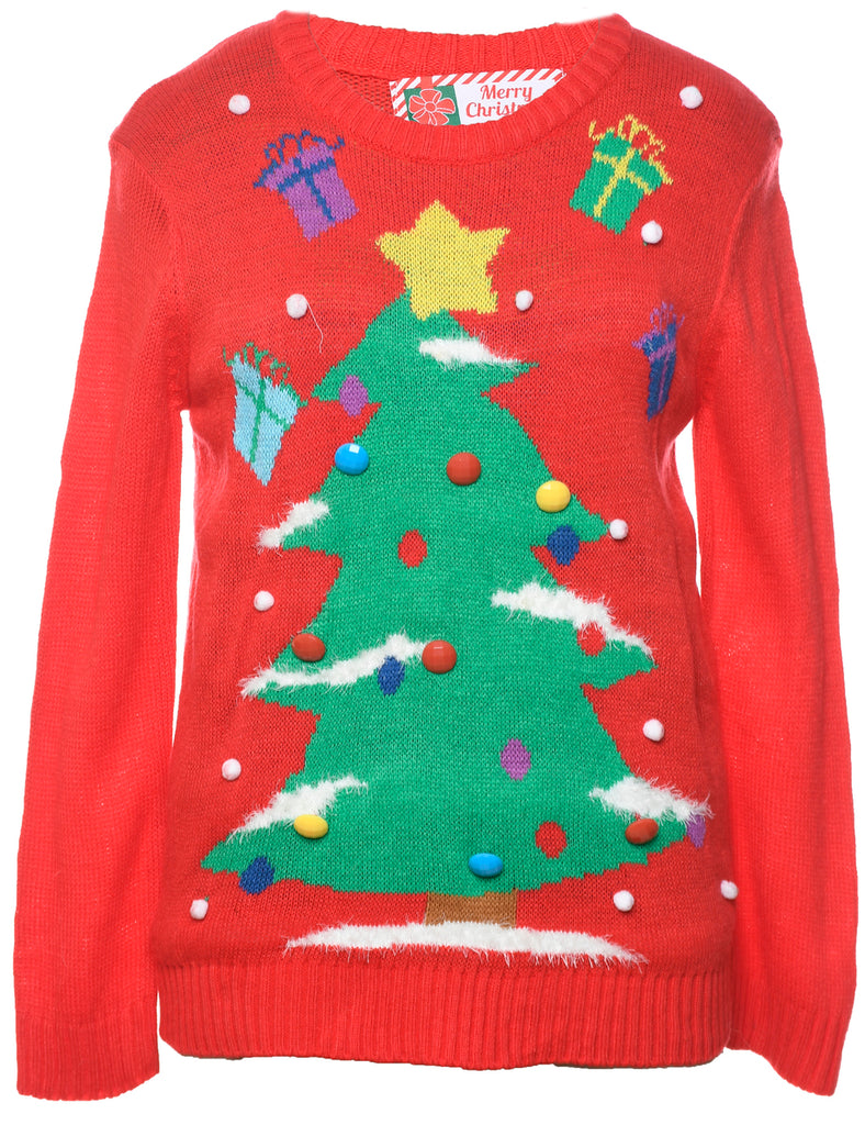 Red Christmas Jumper - S