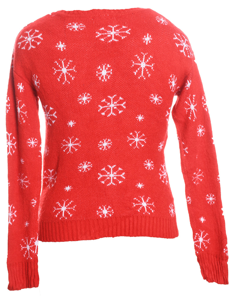 Red Christmas Jumper - M