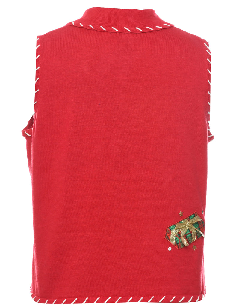 Red Christmas Vest - XL