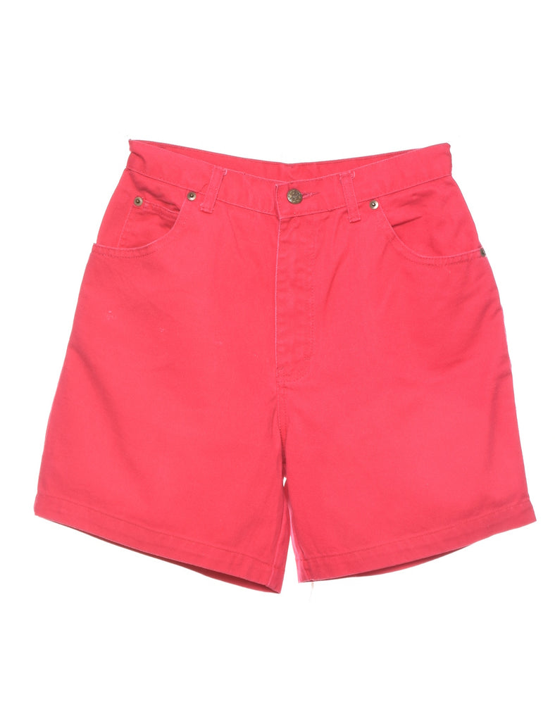 Red Denim Shorts - W26 L6