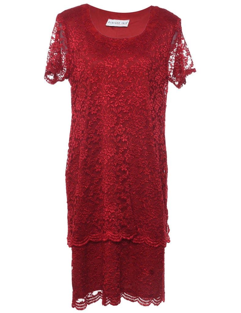 Red Evening Dress - L