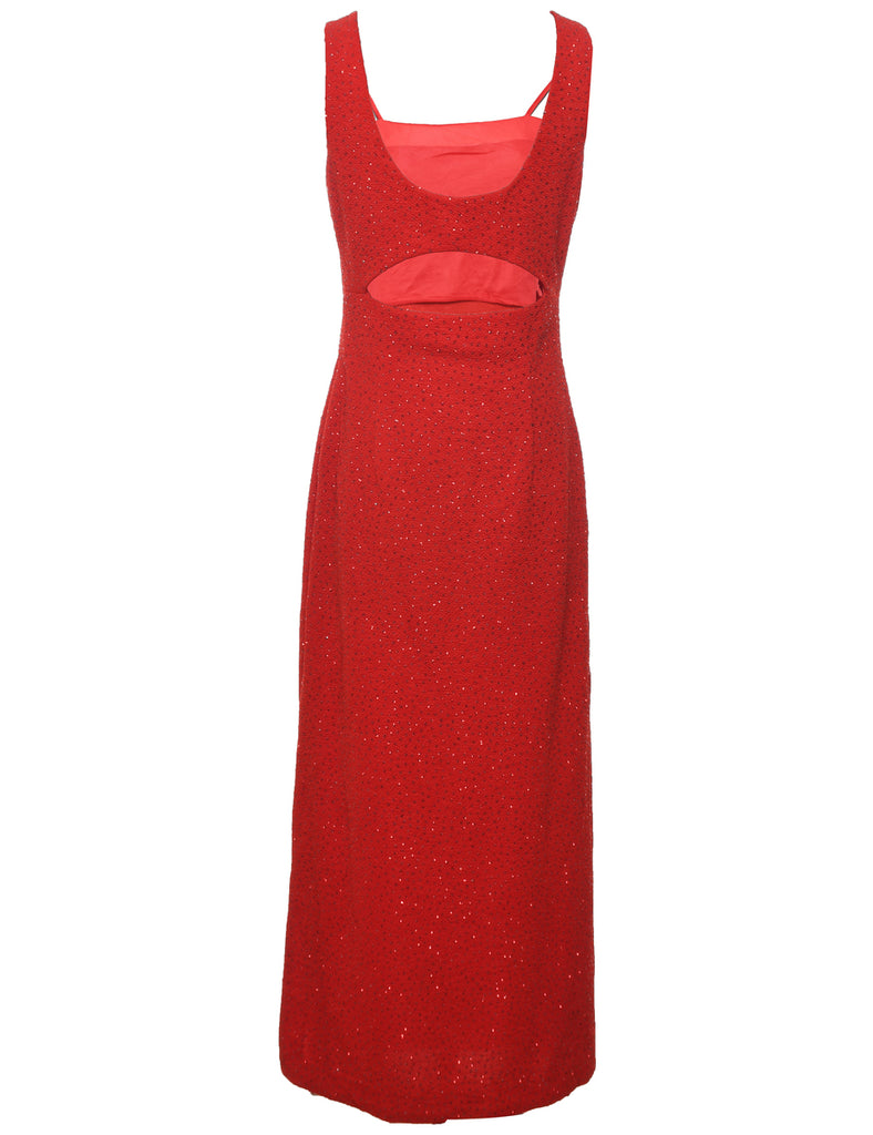 Red Sparkly Evening Dress - M