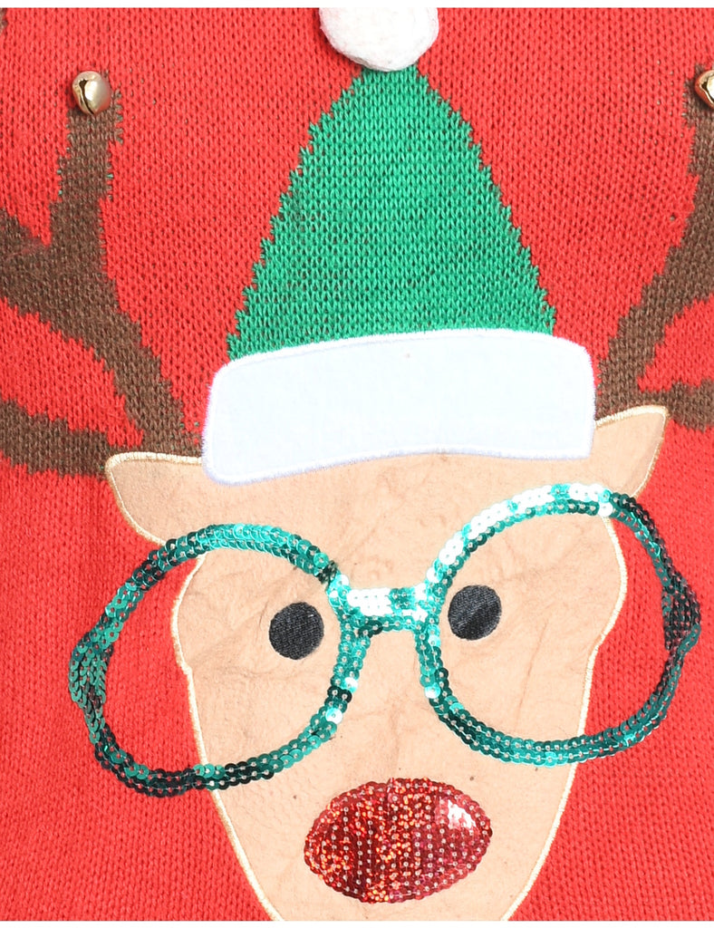 Reindeer Christmas Jumper - XS