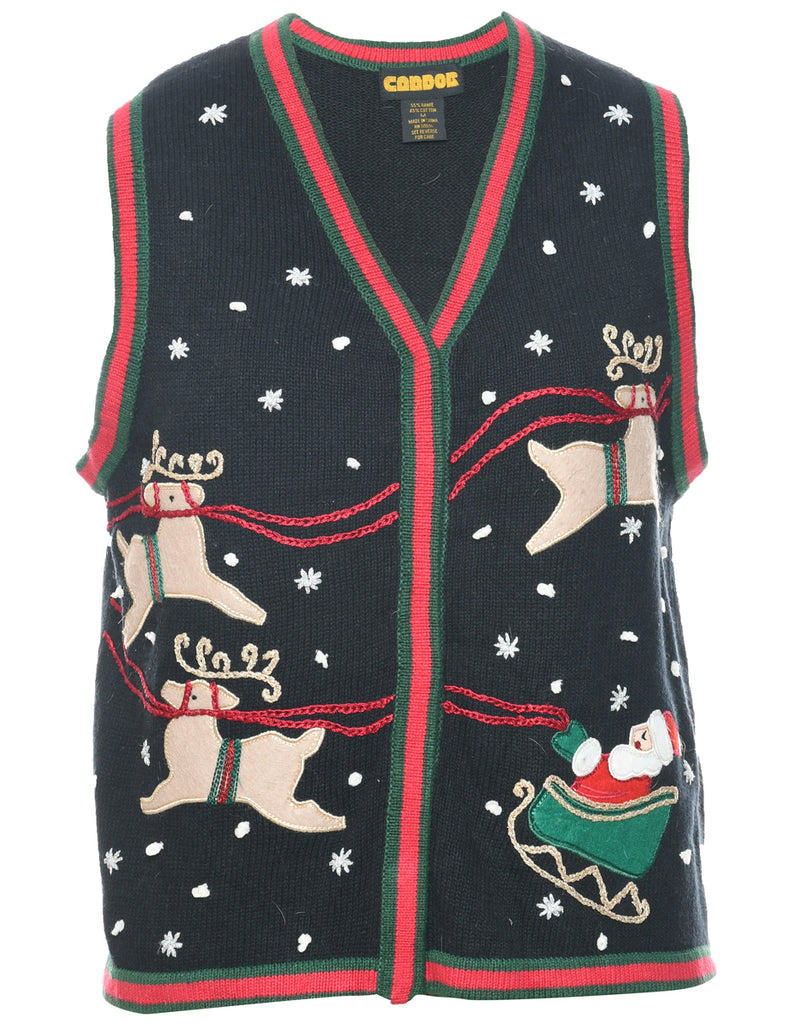 Reindeer Christmas Vest - M