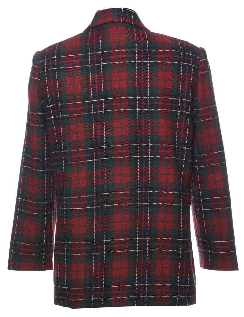 Sag Harbor Tartan 1990s Blazer - M