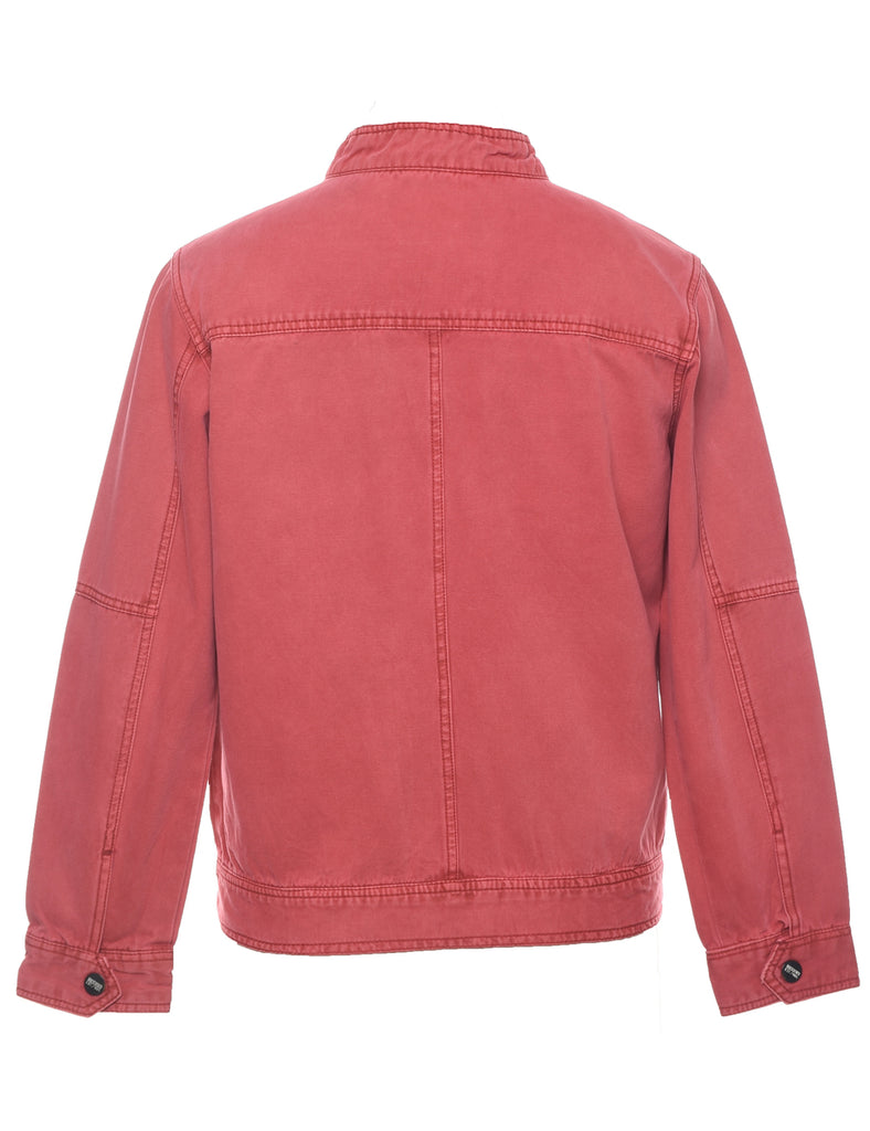 Salmon Pink Denim Jacket - L