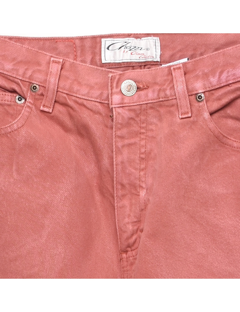 Salmon Pink Tapered Jeans - W26 L28