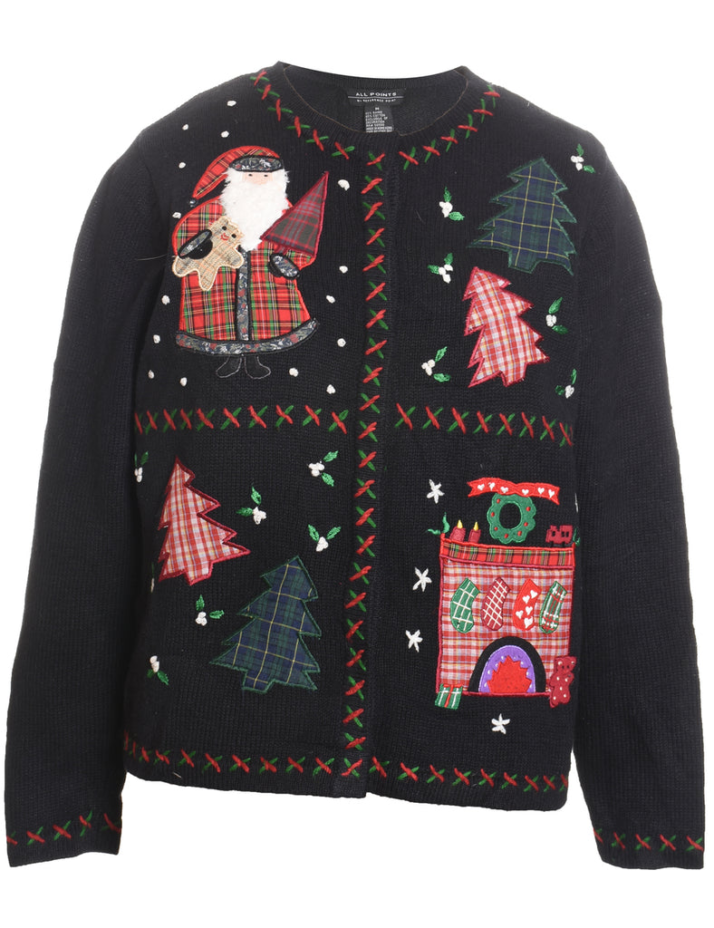 Santa Claus Christmas Cardigan - M