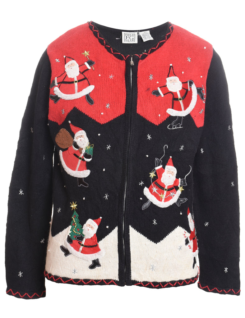 Santa Claus Christmas Cardigan - S