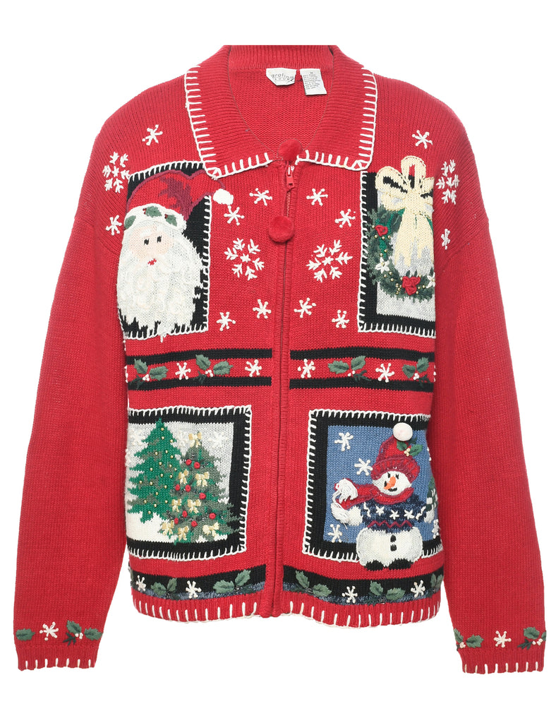 Santa Claus  Christmas Cardigan - M