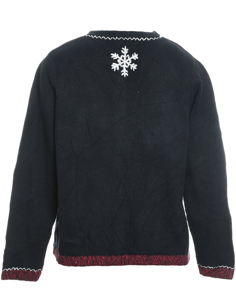 Santa Claus Christmas Cardigan - M