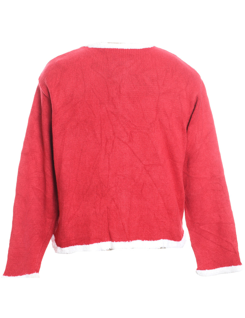 Santa Claus Christmas Cardigan - L