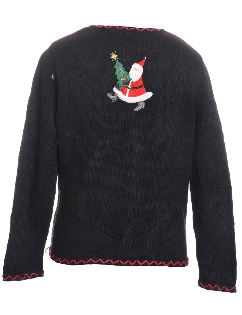 Santa Claus Christmas Cardigan - S