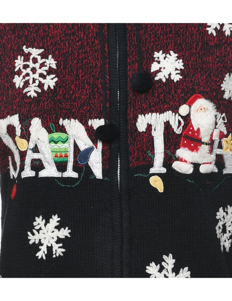 Santa Claus Christmas Cardigan - M