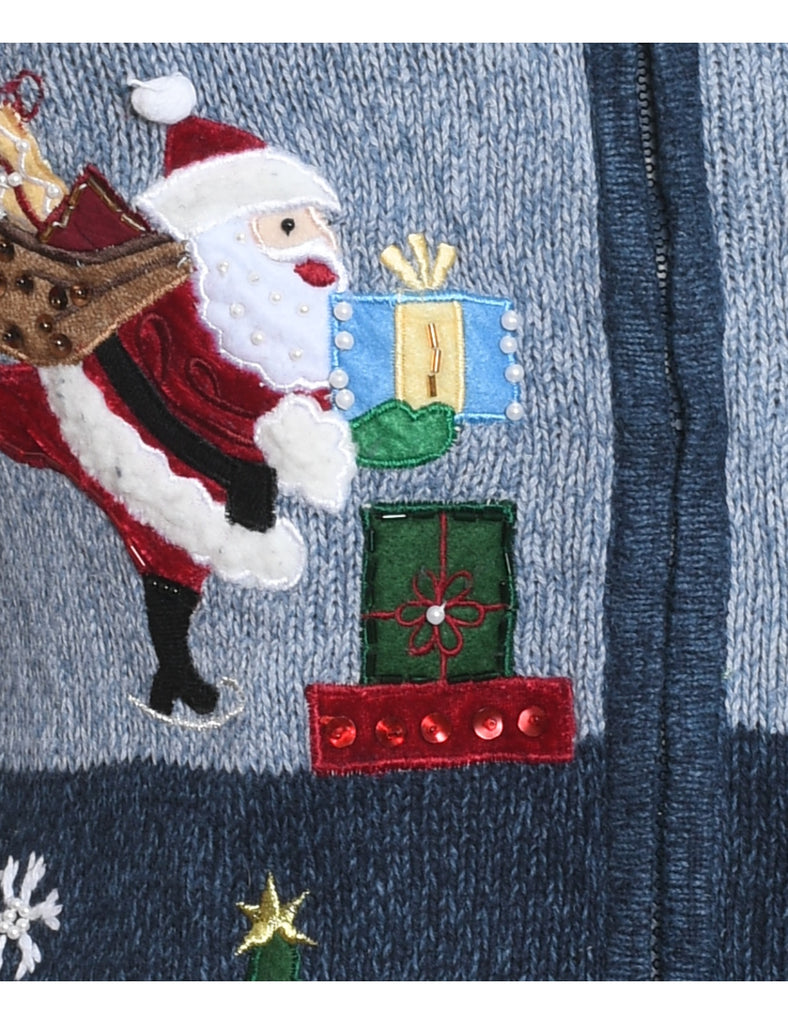 Santa Claus Christmas Cardigan - S