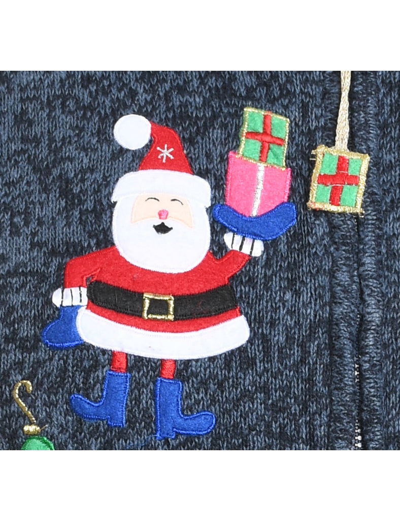 Santa Claus Christmas Cardigan - M