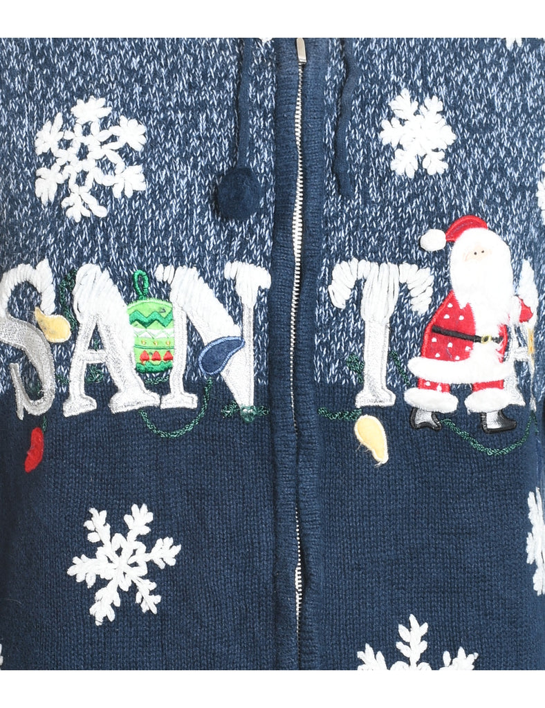 Santa Claus Christmas Cardigan - M