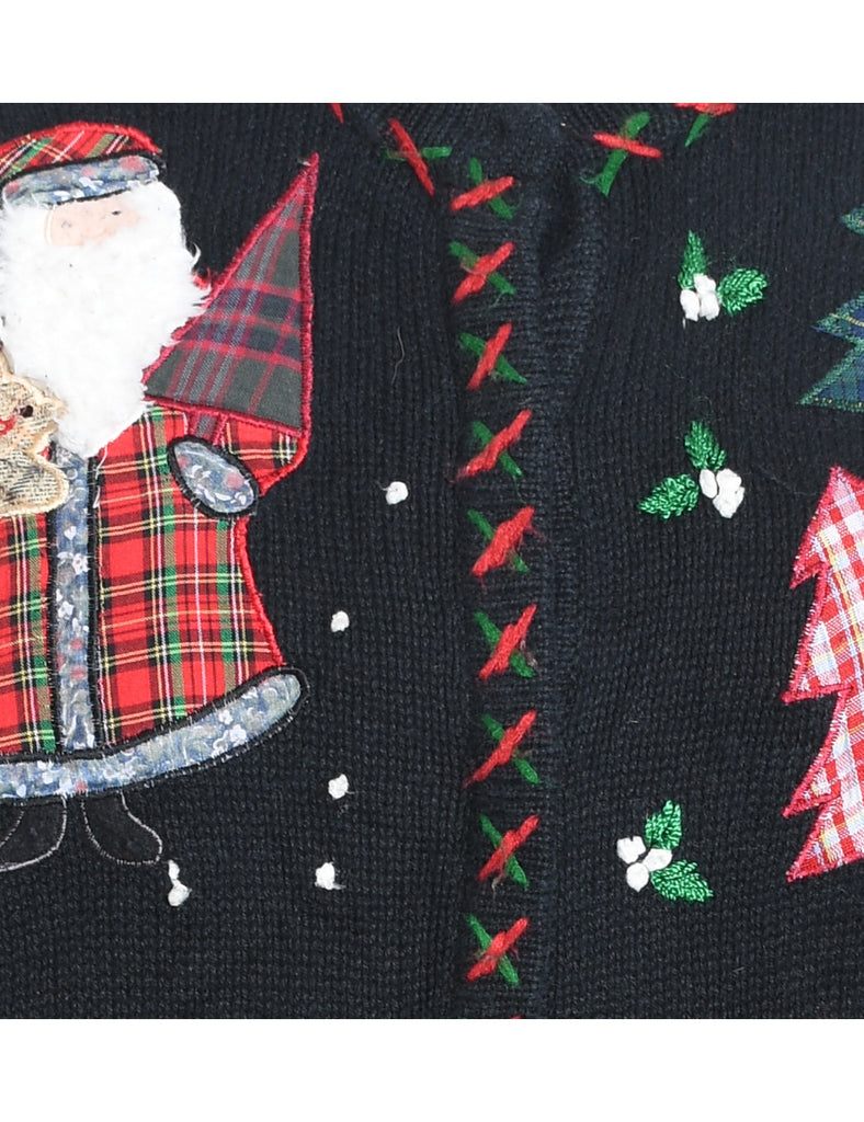 Santa Claus Christmas Cardigan - M