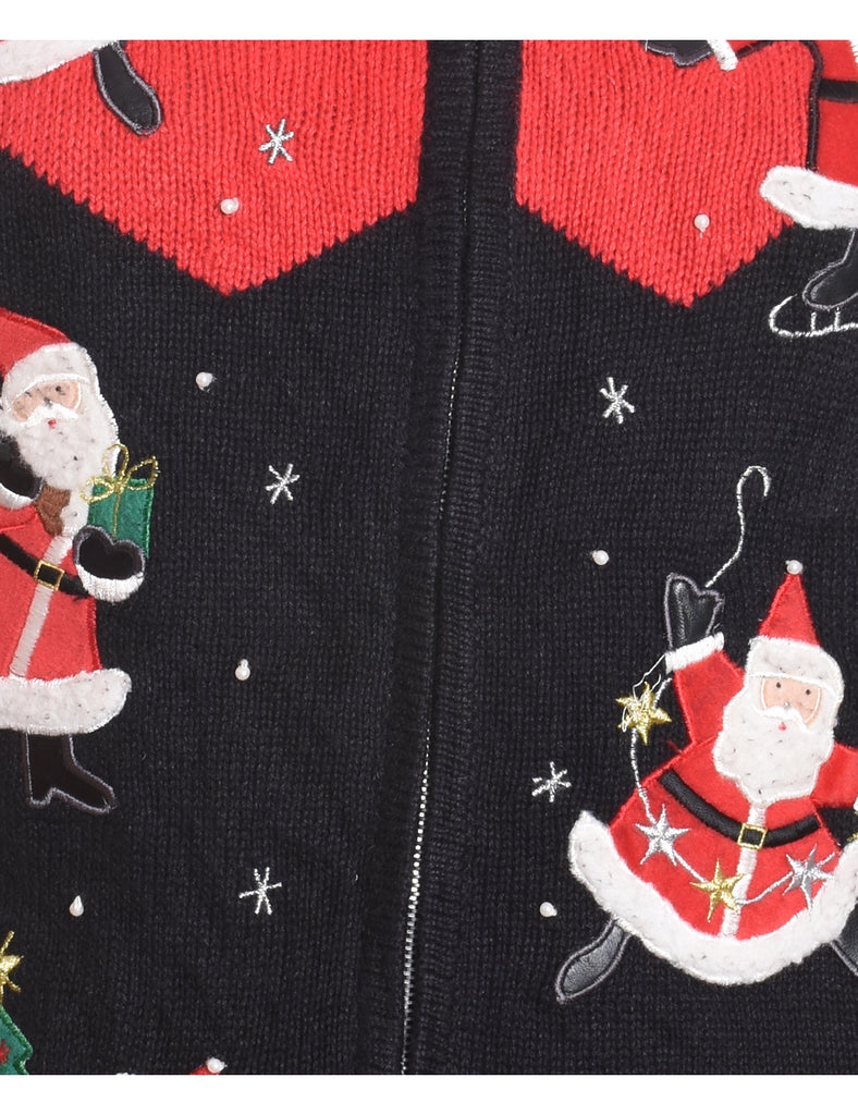 Santa Claus Christmas Cardigan - S