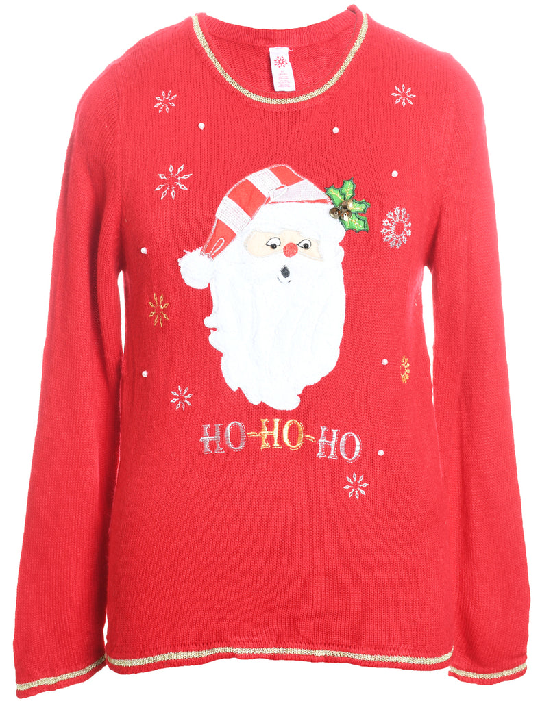 Santa Claus Christmas Jumper - M