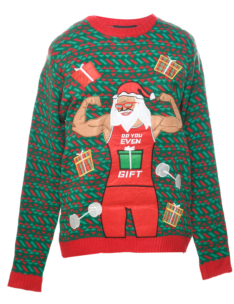 Santa Claus  Christmas Jumper - M