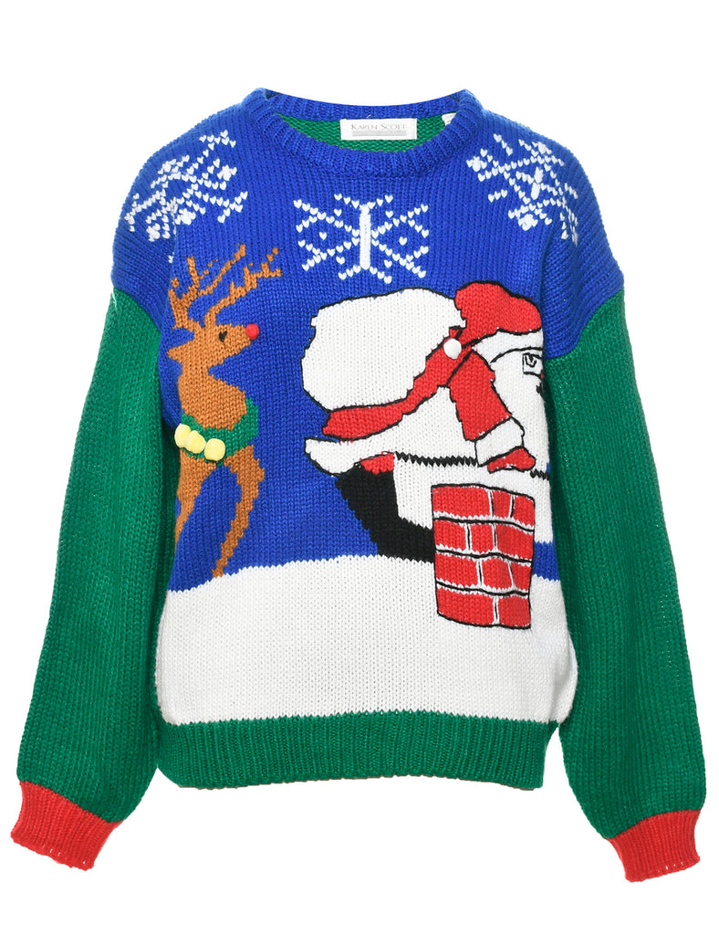 Santa Claus  Christmas Jumper - L