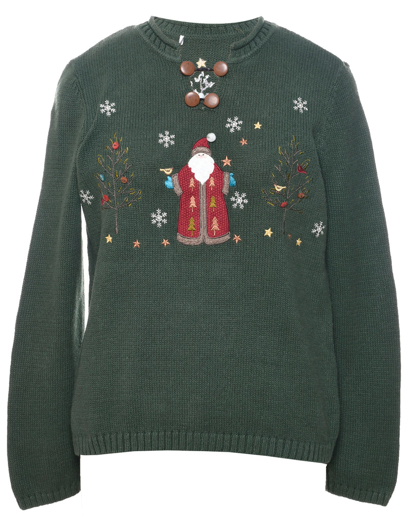 Santa Claus Christmas Jumper - M