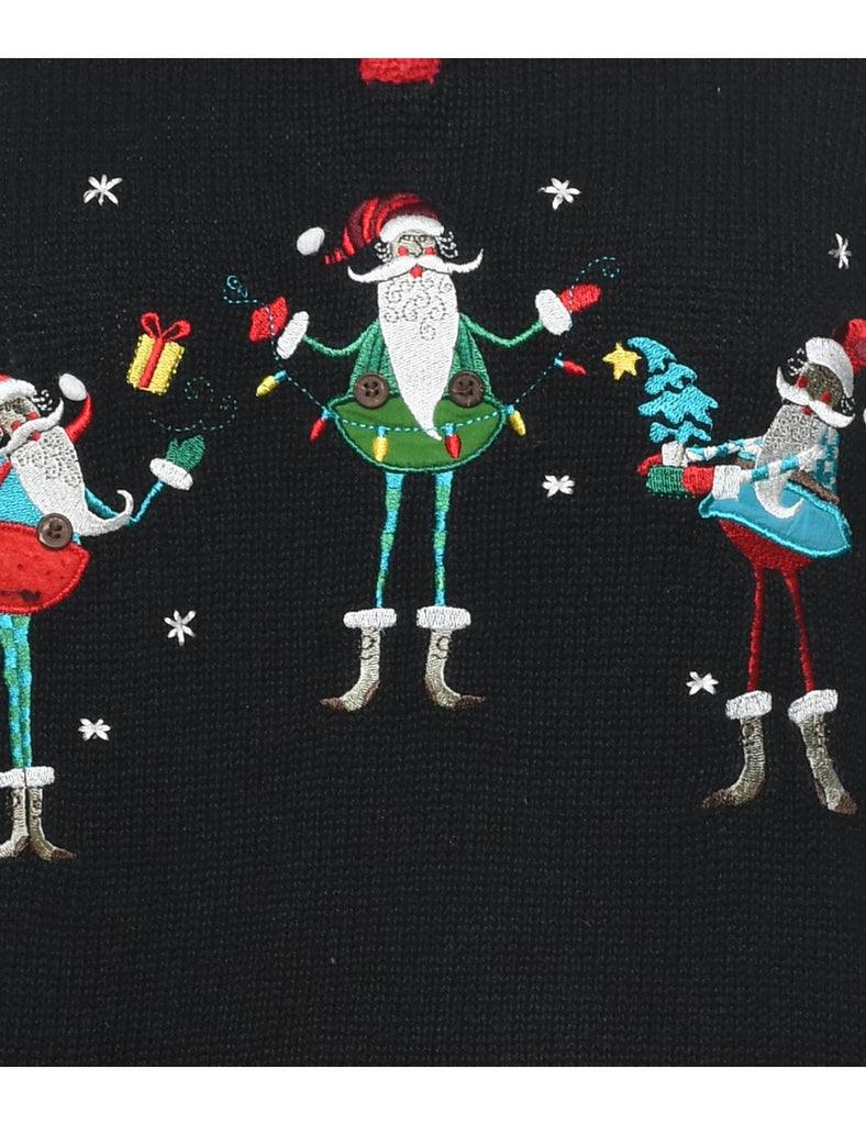 Santa Claus Christmas Jumper - S