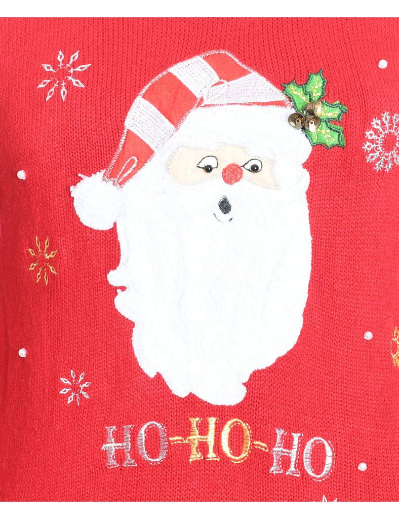 Santa Claus Christmas Jumper - M