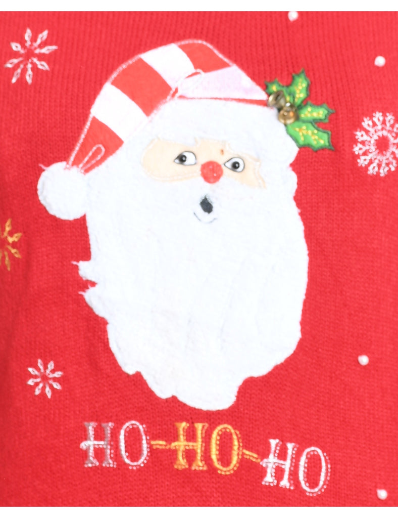 Santa Claus Christmas Jumper - M