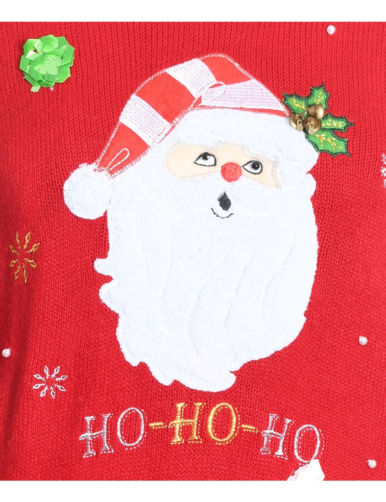 Santa Claus Christmas Jumper - M