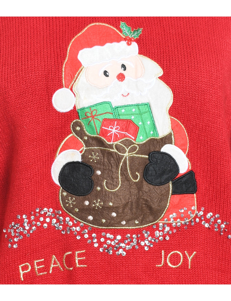 Santa Claus Christmas Jumper - M